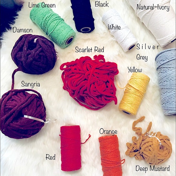 🆕*Macrame Earrings Handmade Teal Cotton Macrame Silver Hoops 4 Bohemian Goddess - Picture 9 of 16